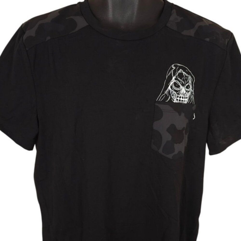 Sake Forever T Shirt Mens Size Large Black Skull Grim Reaper Jack Phoenix USA